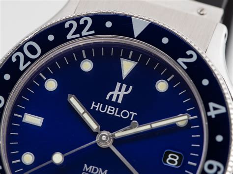 hublot greenwich mean time stainless steel|Hublot Mdm Watch .